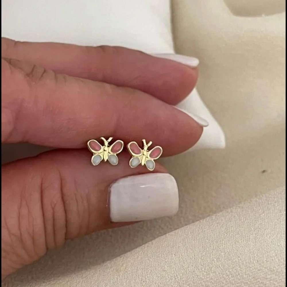 18k Gold Filled Butterfly 🦋 Children Stud Earring